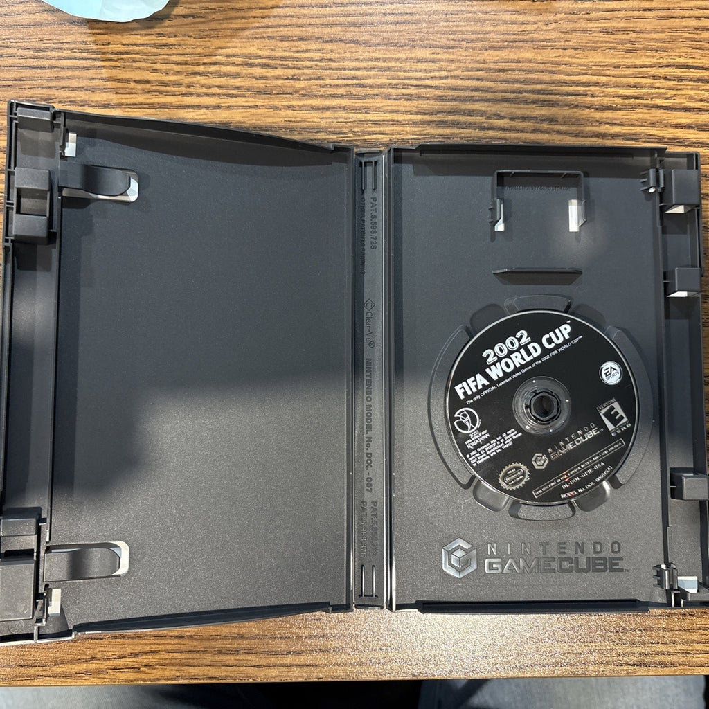 Inside of 2002 FIFA World Cup GameCube case