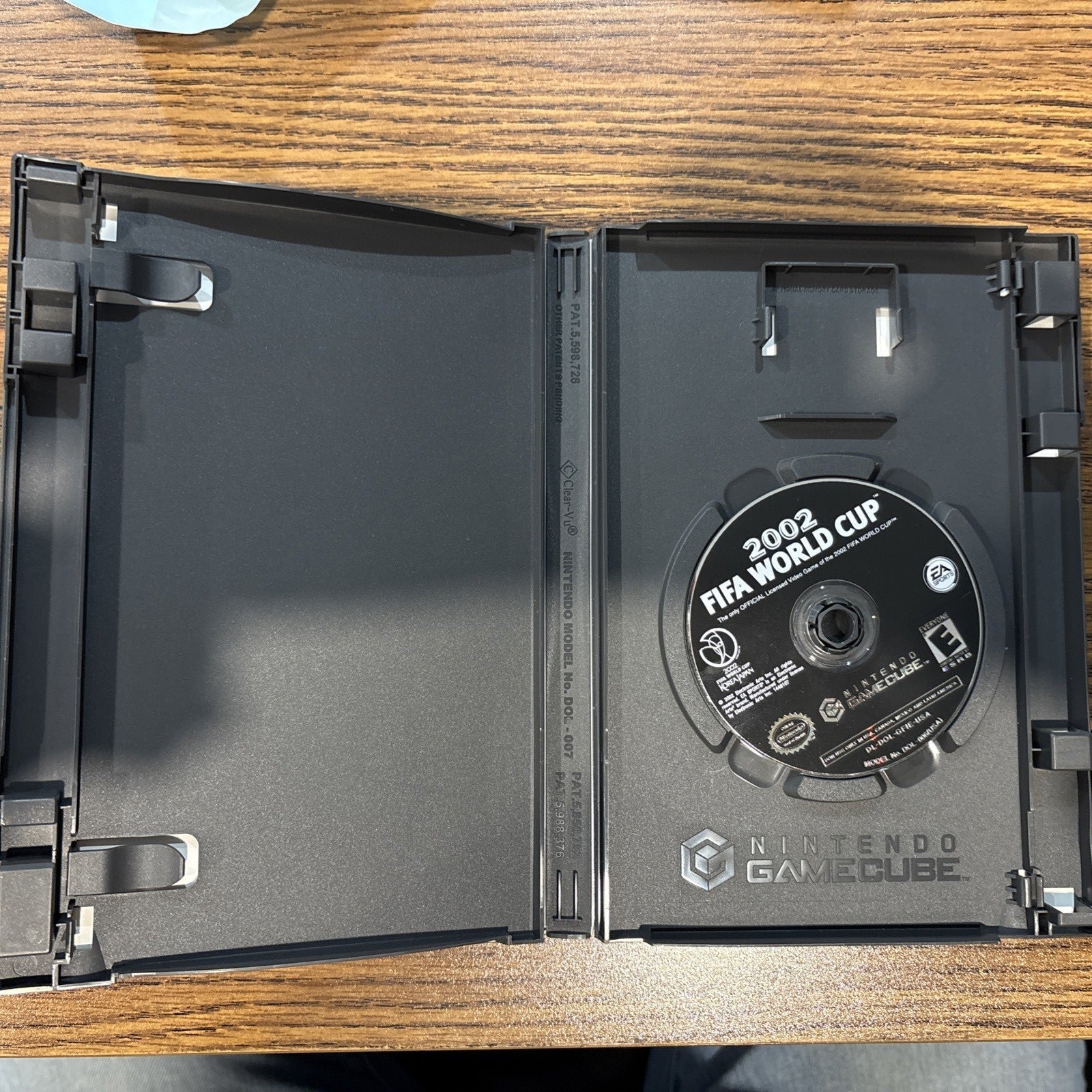 Inside of 2002 FIFA World Cup GameCube case
