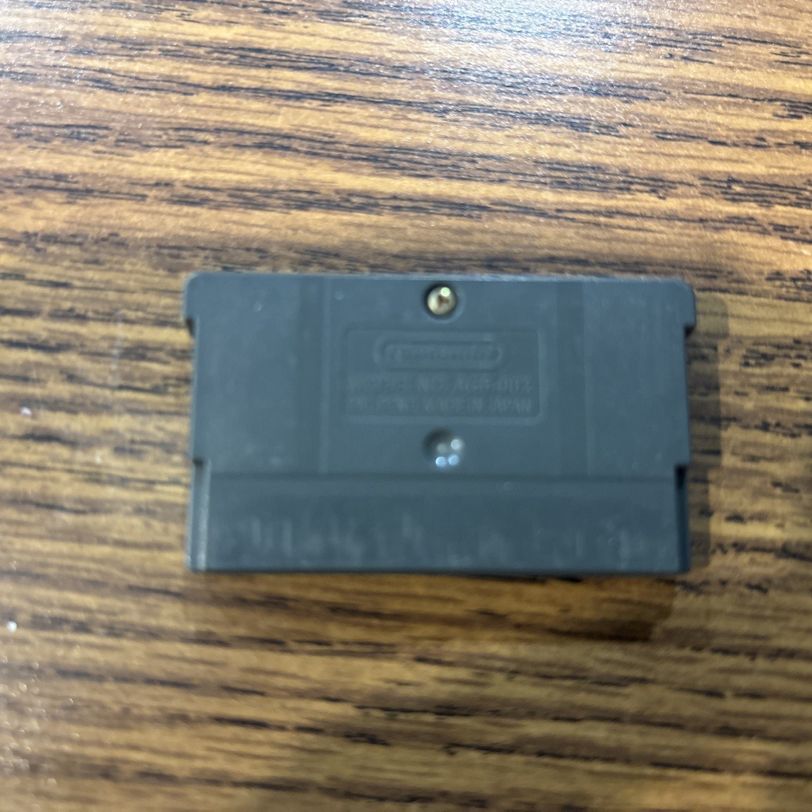 Back of Catwoman Game Boy Advance game cartridge