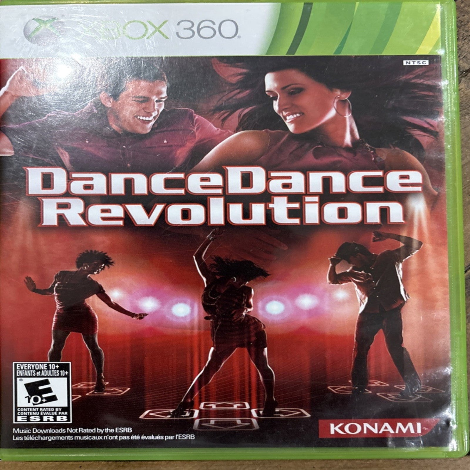 Dance Dance Revolution Xbox game case