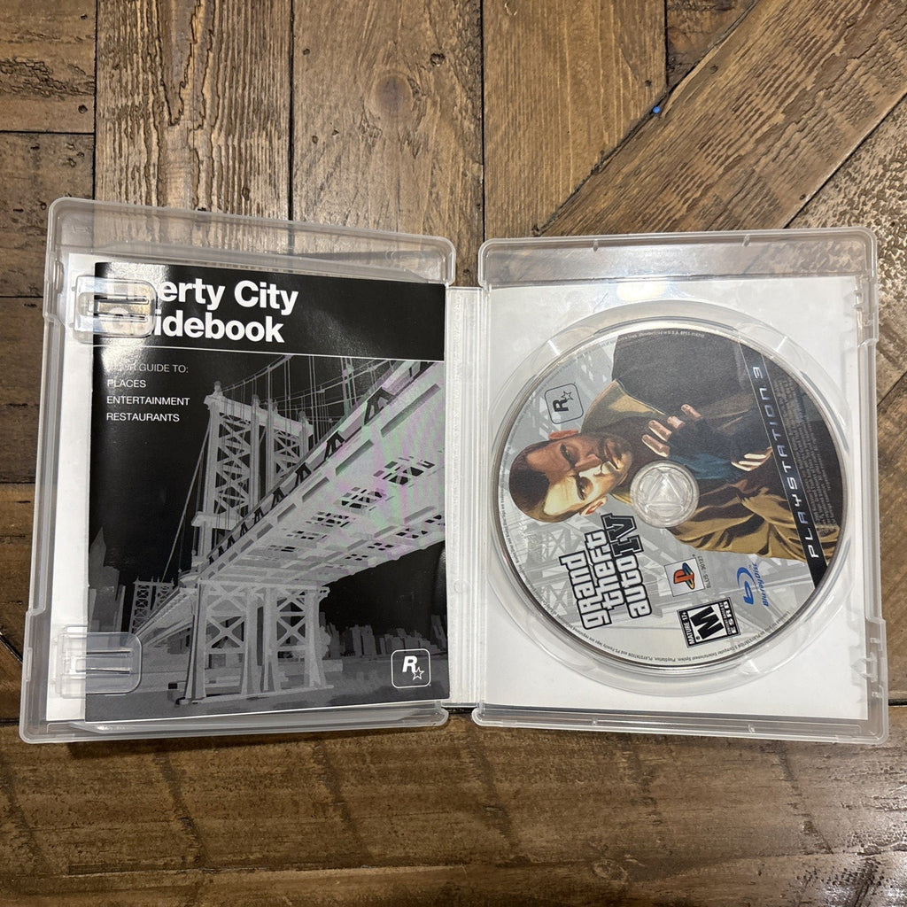 Inside of Grand Theft Auto IV PlayStation 3 case