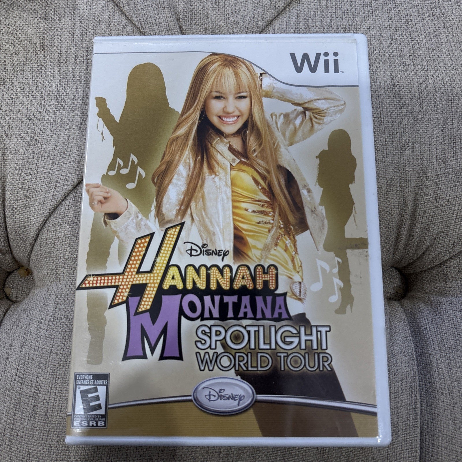 Hannah Montana: Spotlight World Tour Nintendo Wii game case