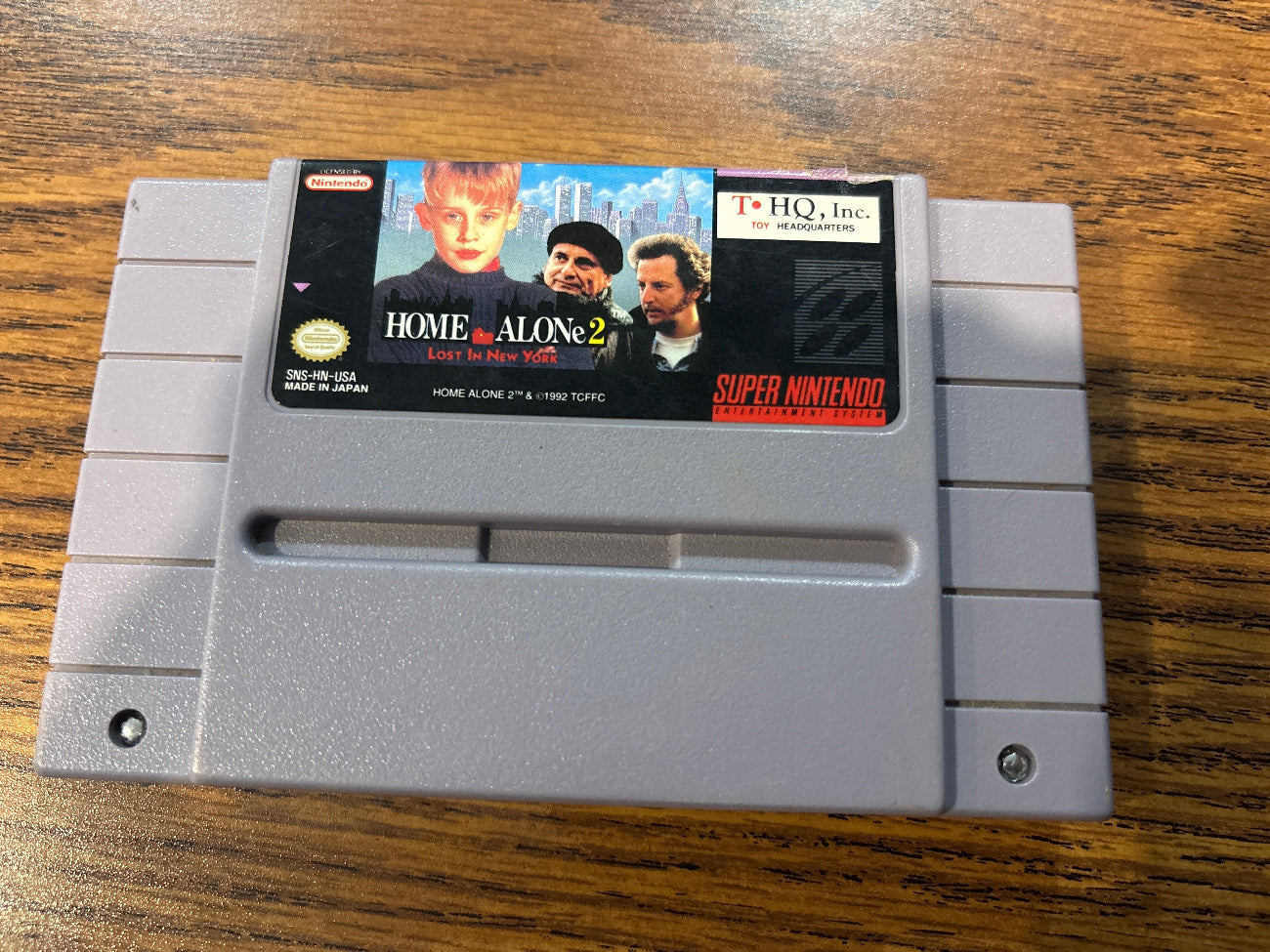 Super Nintendo game cartridge for Home Alone 2 Lost in New York