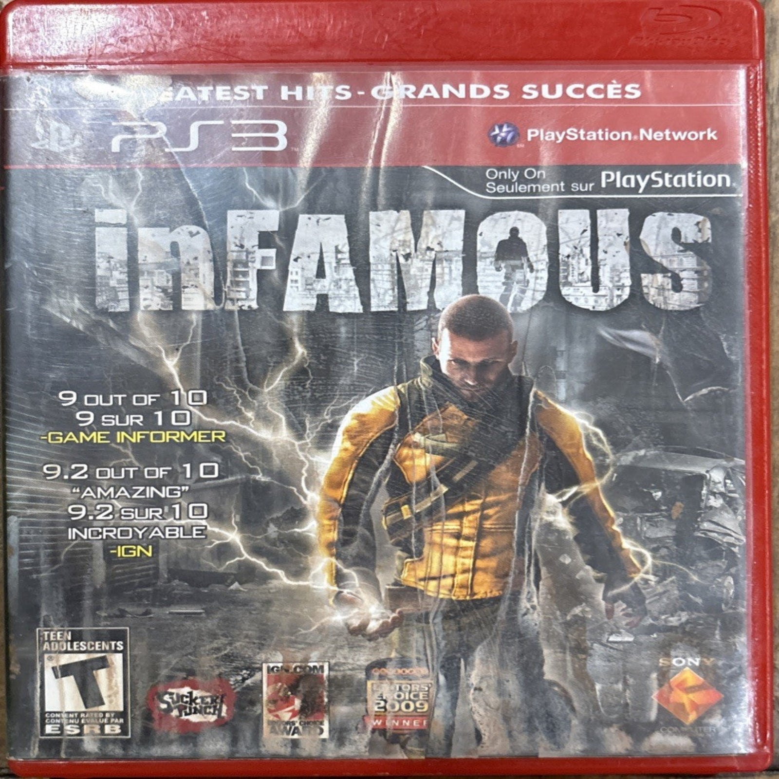 Infamous PlayStation 3 case