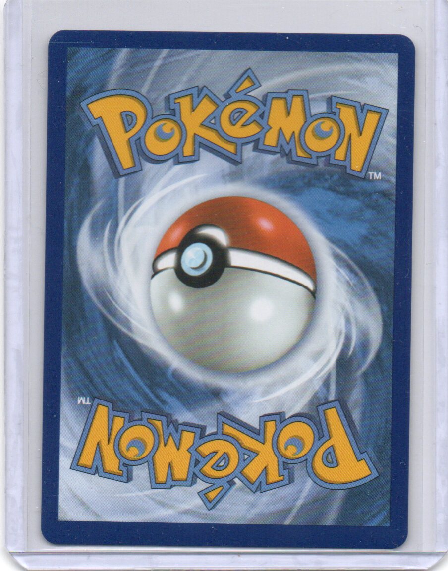 Back of Inteleon #142 holo card