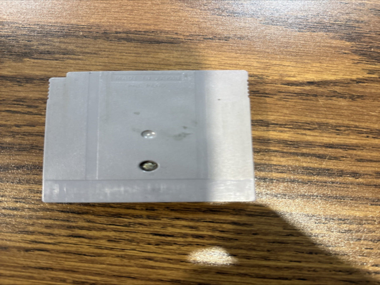 Back of James Bond 007 Game Boy game Cartridge