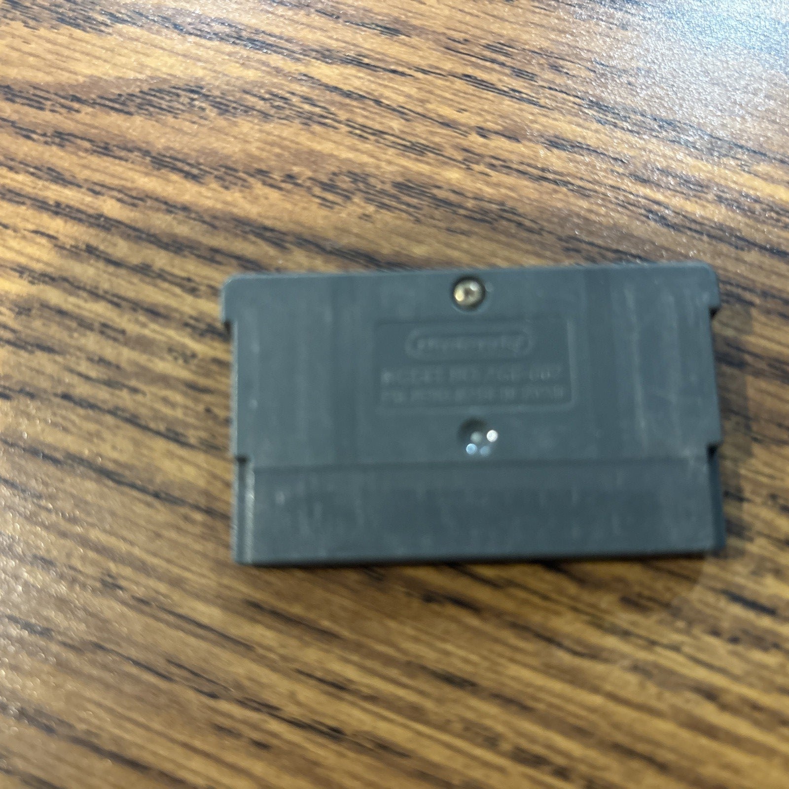 Back of Mario Kart Super Circuit Game Boy Advance game cartridge