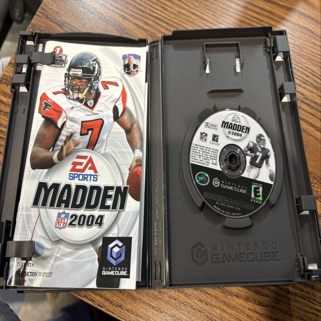 Inside of Madden NFL 2004 GameCube case