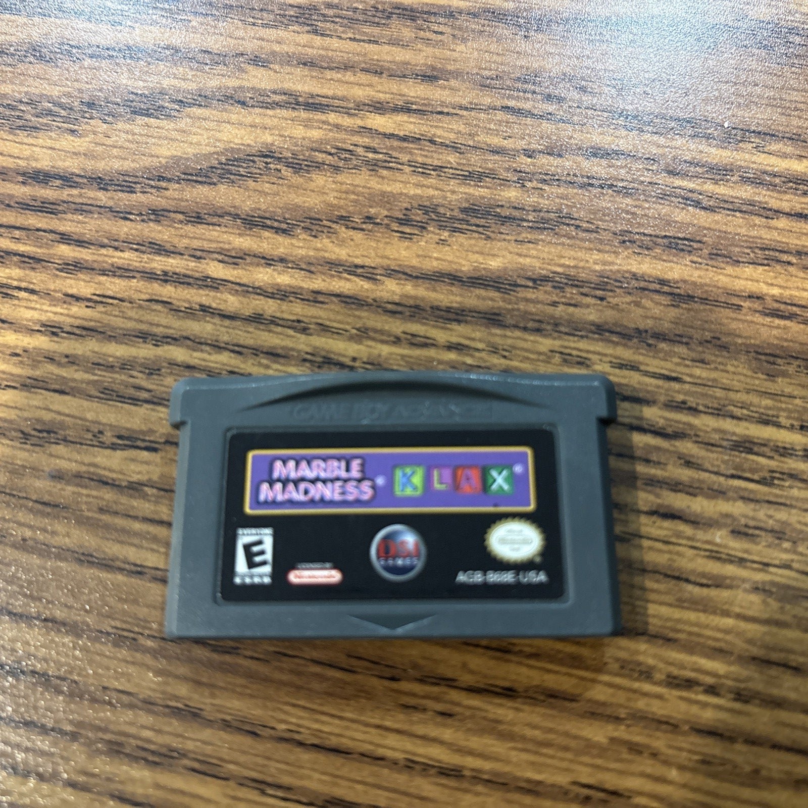 Marble Madness / Klax Game Boy Advance game cartridge