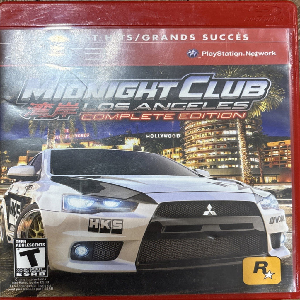 Midnight Club Los Angeles Complete Edition PlayStation 3 case