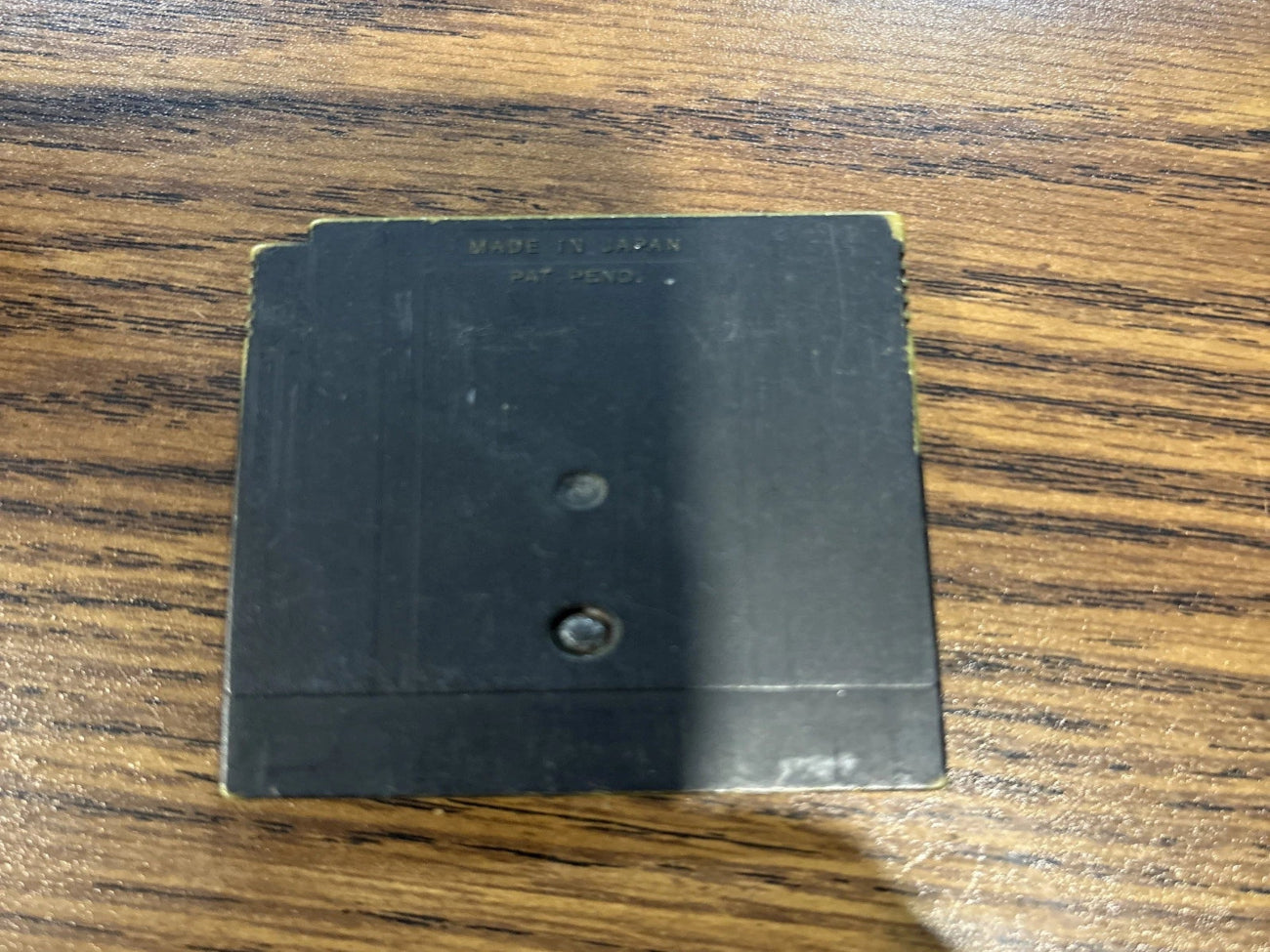 Back of Pokemon Gold Game Boy Color game cartridge