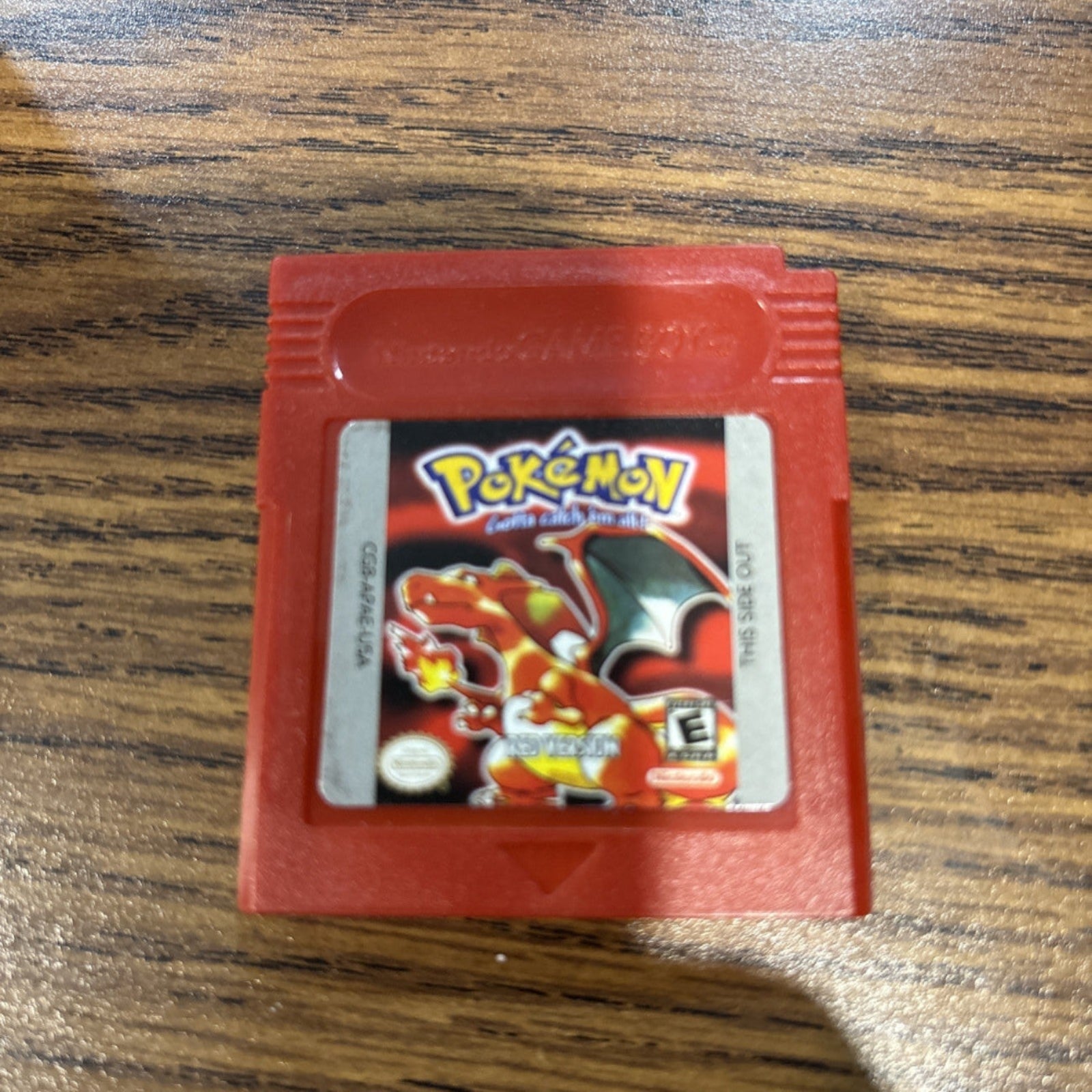 Pokémon Red Game Boy game cartridge