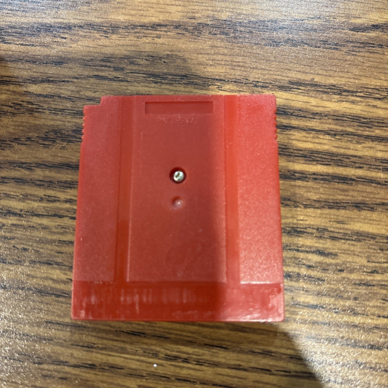 Back of Pokémon Red Game Boy game cartridge