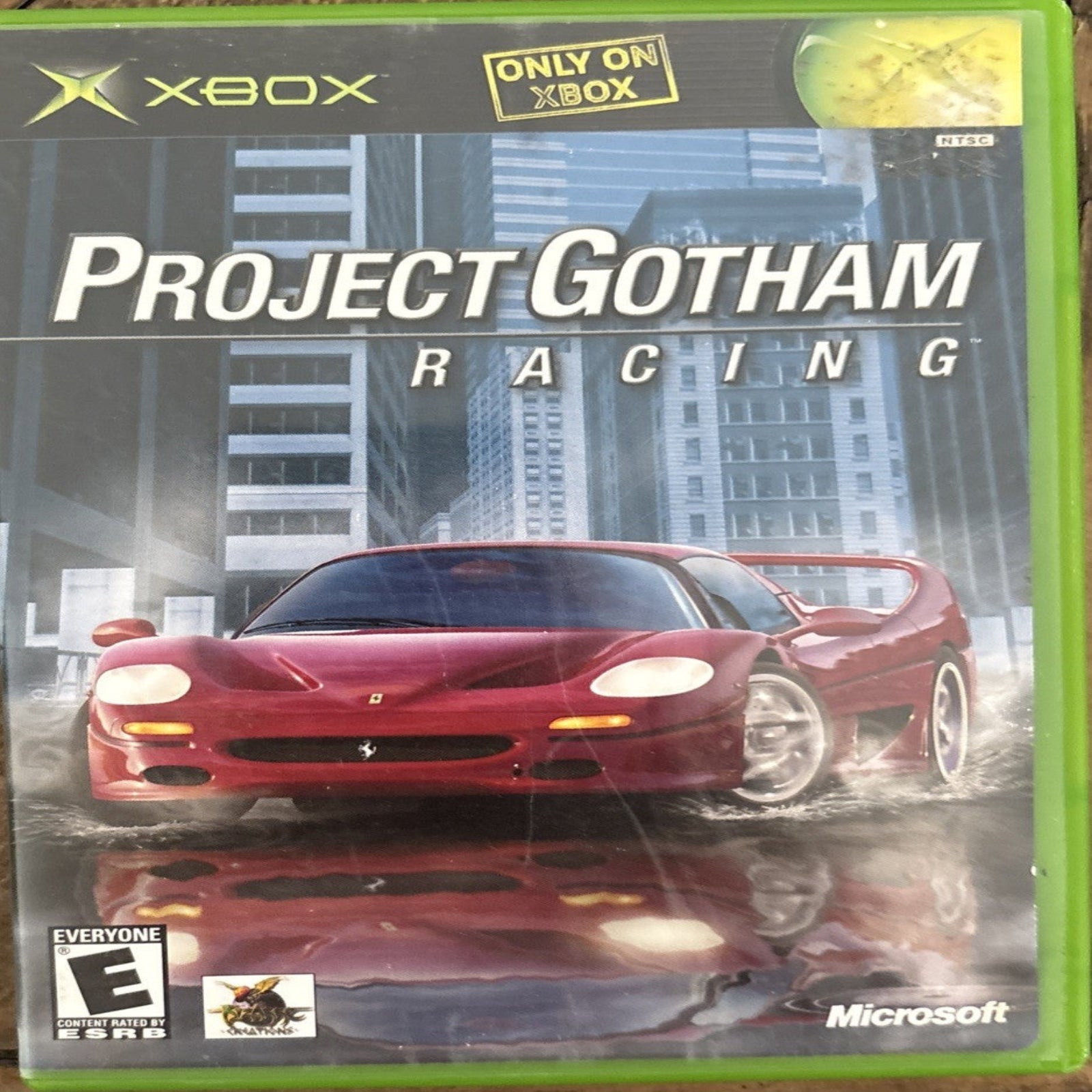 Project Gotham Racing Xbox case
