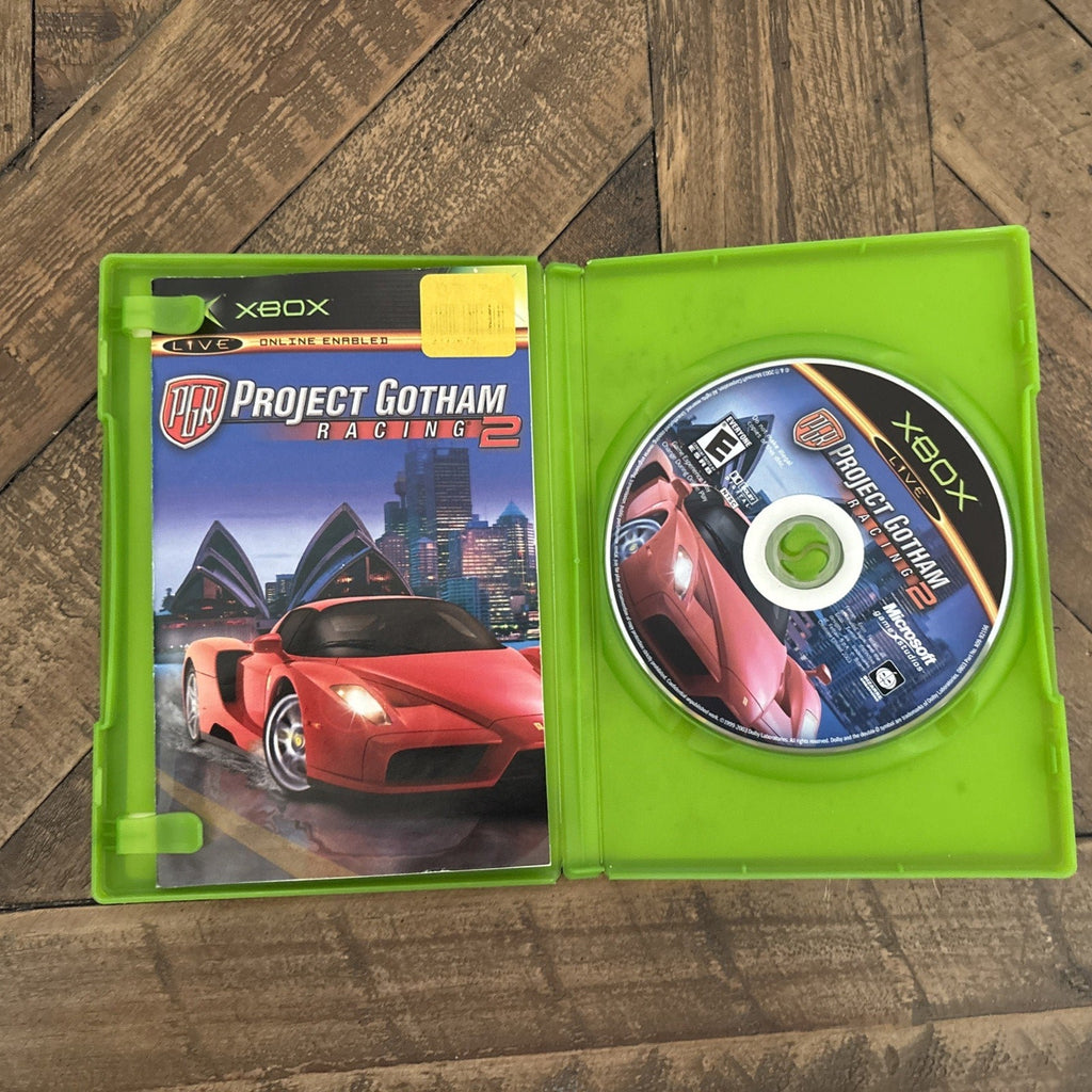 Inside of Project Gotham Racing Xbox case