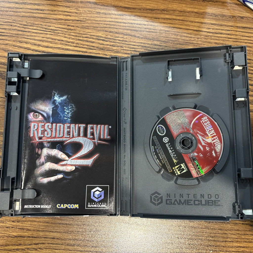 Inside of Resident Evil 2 GameCube case
