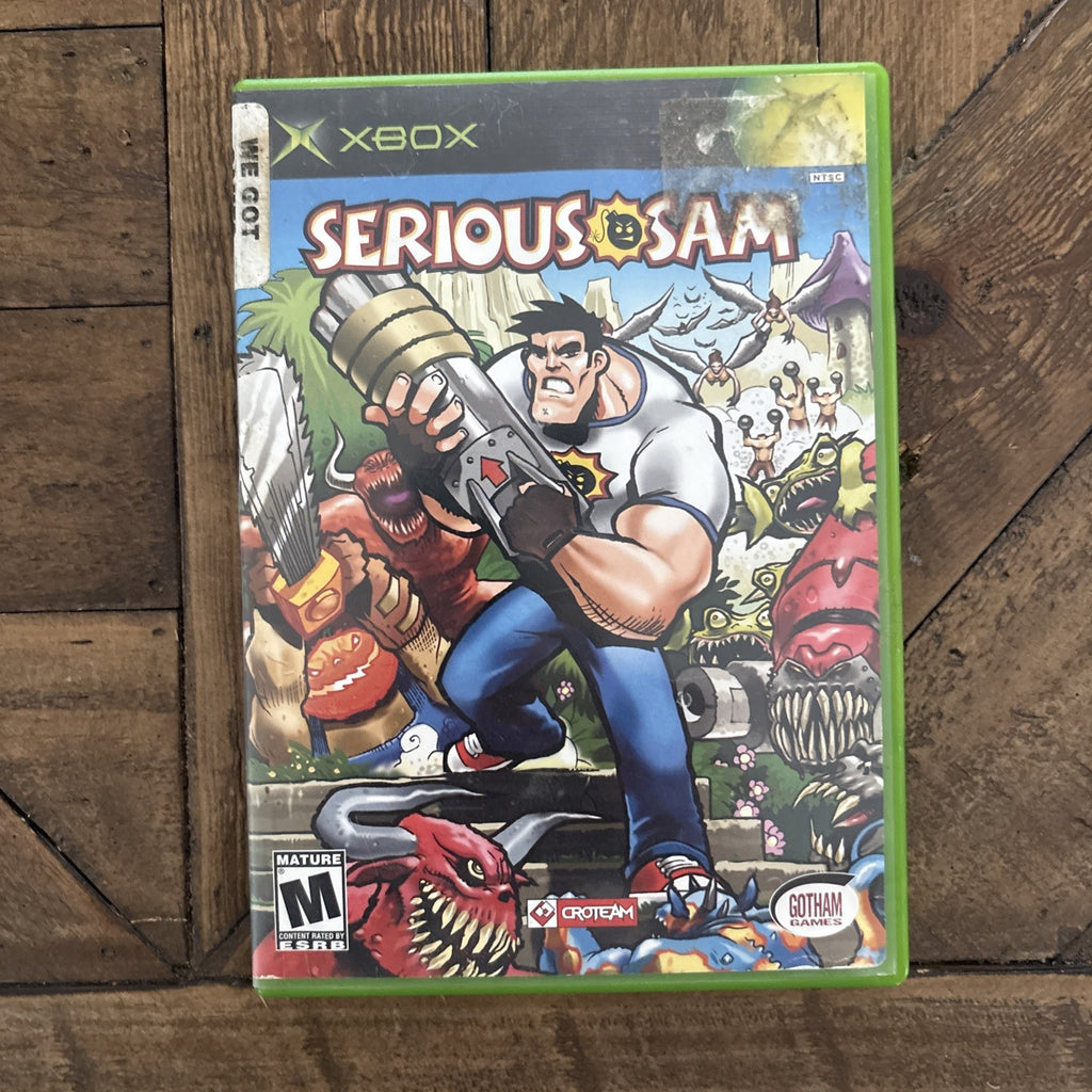 Serious Sam Xbox game case