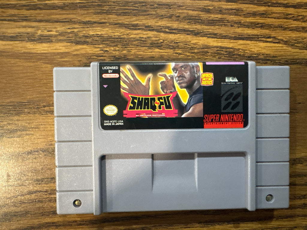 Shaq Fu Super Nintendo game cartridge