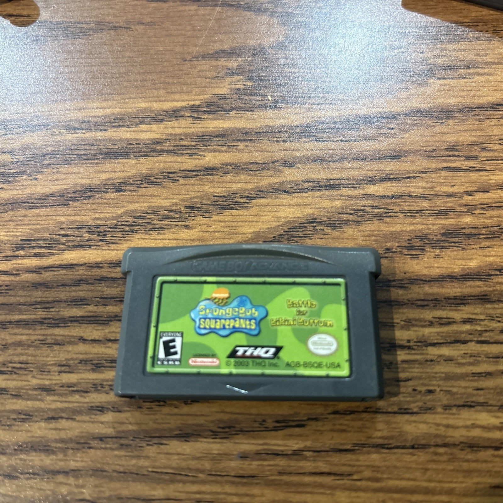 SpongeBob SquarePants: Battle for Bikini Bottom Game Boy Advance game cartridge