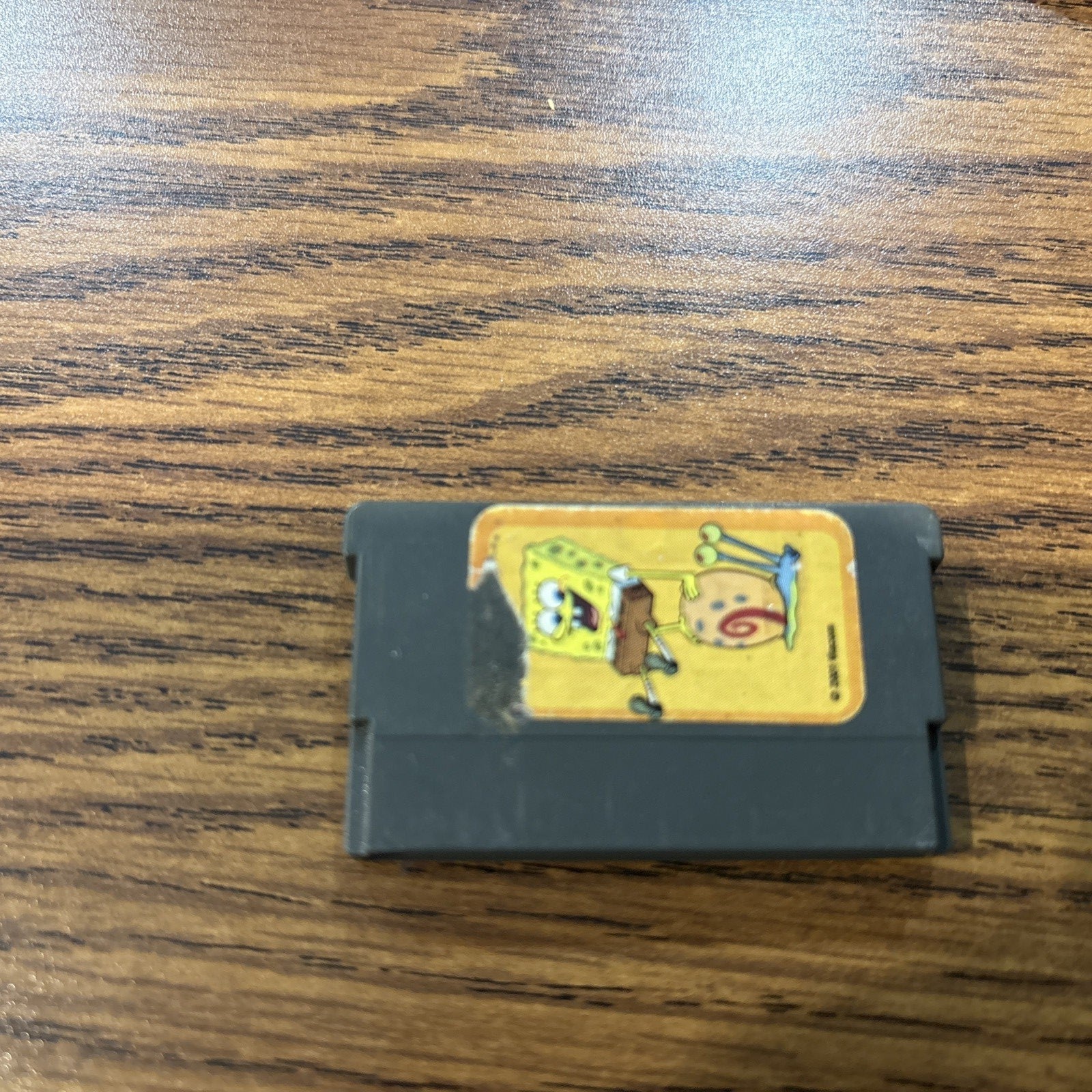 Back of SpongeBob SquarePants: Battle for Bikini Bottom Game Boy Advance game cartridge