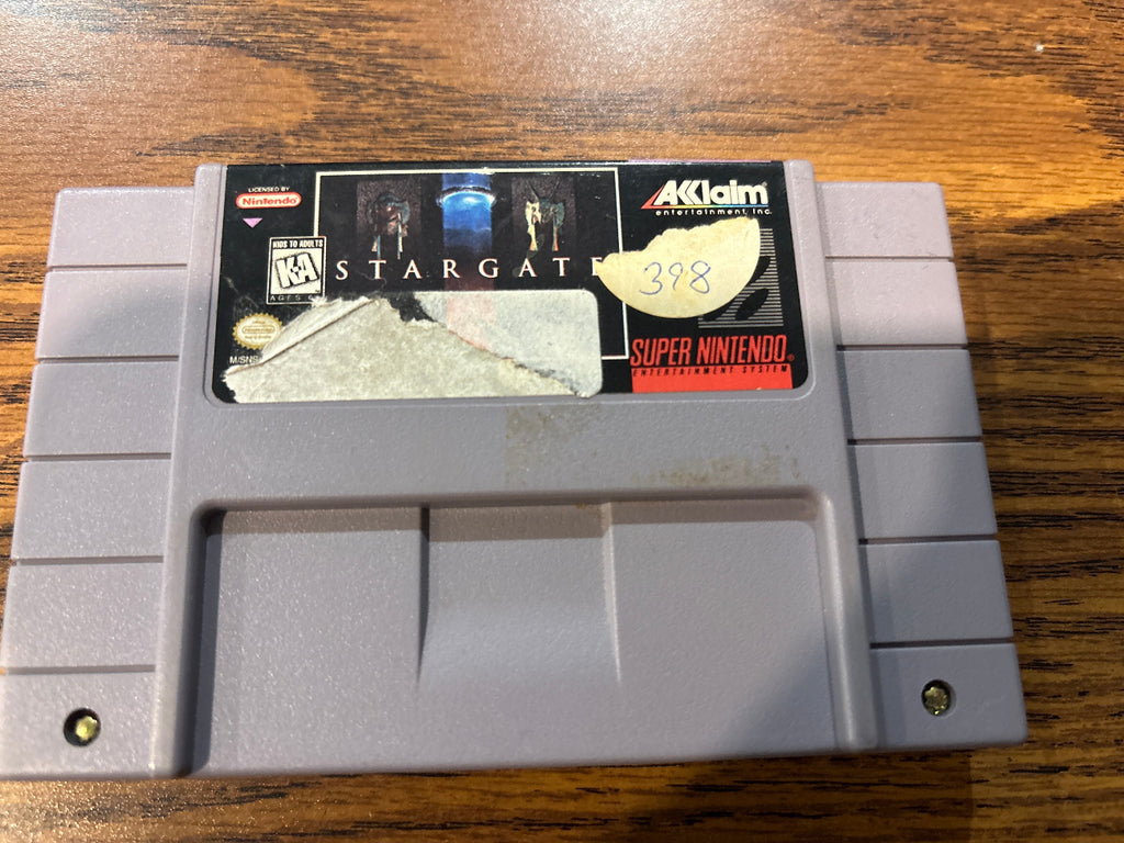 Super Nintendo Entertainment System game cartridge for Stargate