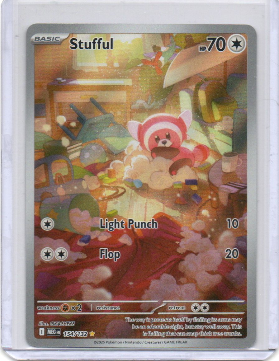 Front of Stufful #154 holo card