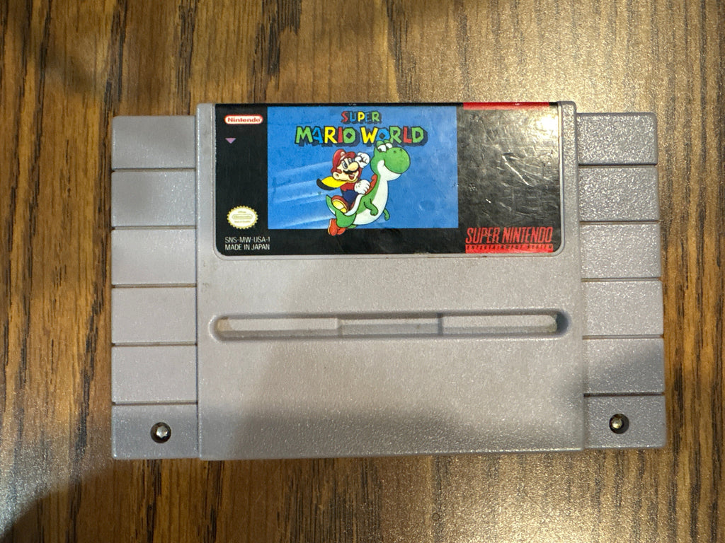 Super Mario World game cartridge for Super Nintendo Entertainment System 