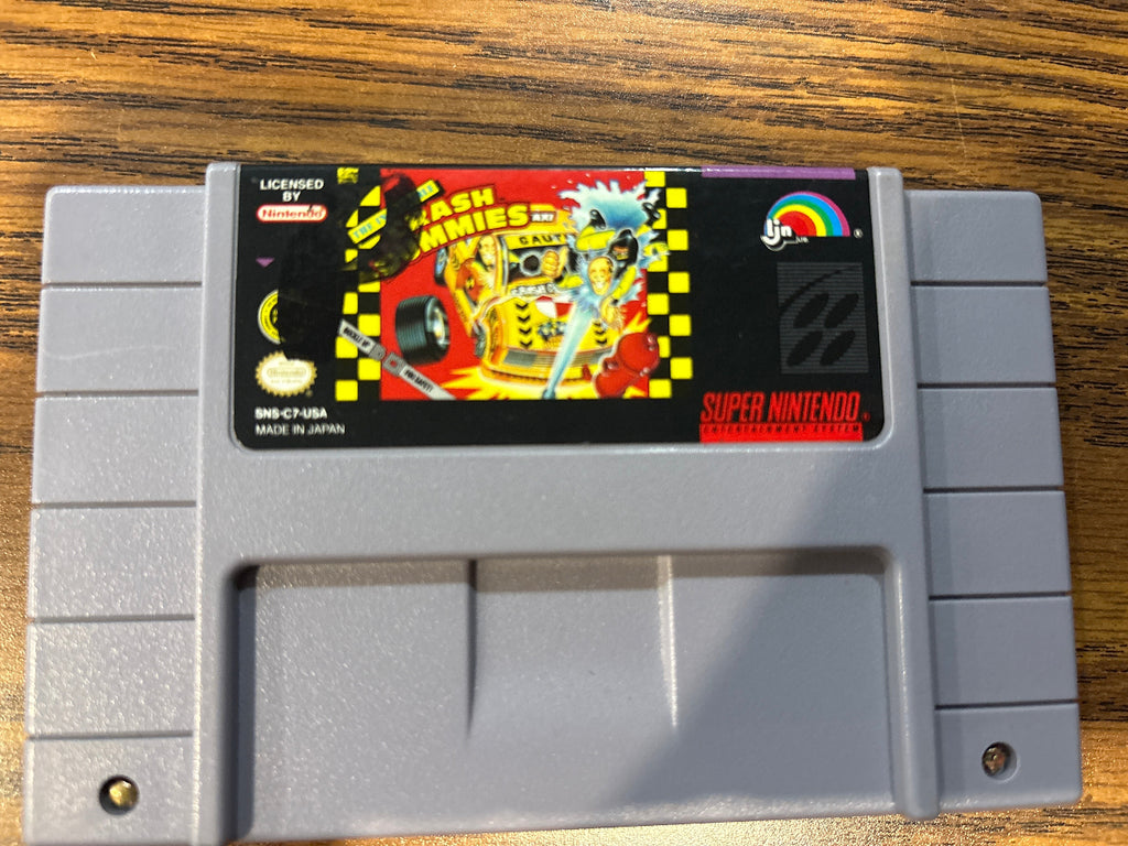 Super Nintendo Entertainment System game cartridge for The Incredible Crash Dummies