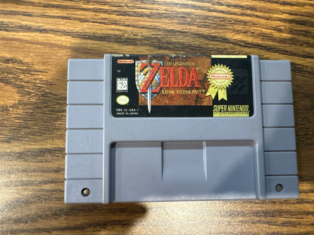 Super Nintendo Entertainment System game cartridge of 'The Legend of Zelda: Link to the Past