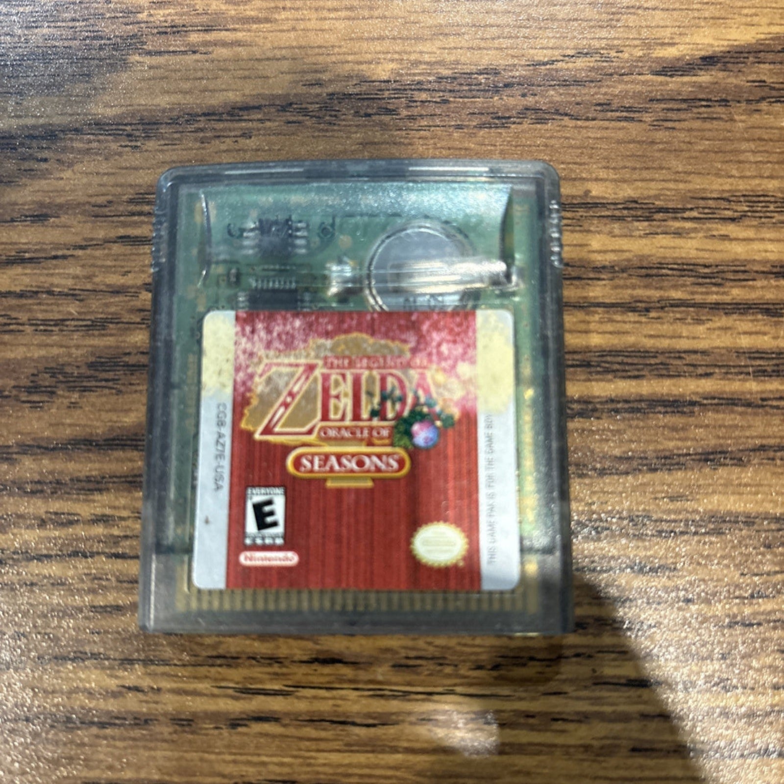 The Legend of Zelda Oracle of Seasons Game Boy Color game cartridge