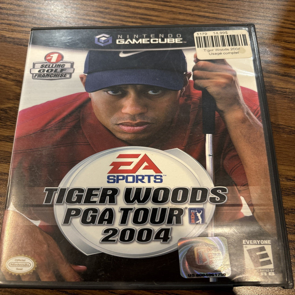 Tiger Woods PGA Tour 2004 GameCube case