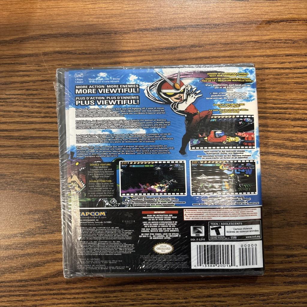 Back of Viewtiful Joe 2 GameCube case